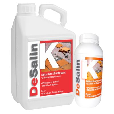 Desalin K nettoyant, décapant béton, pierre, terre cuite sol, mur,