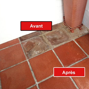 Desalin K nettoyant, décapant béton, pierre, terre cuite sol, mur,