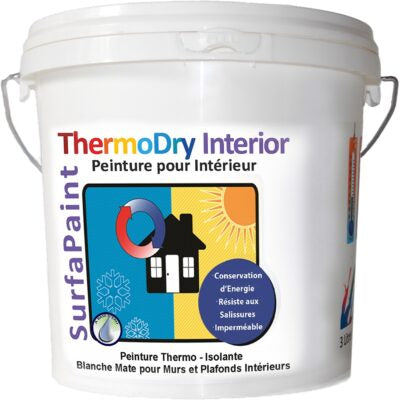 SurfaPaint ThermoDry Interior Peinture d'isolation thermique mur plafond intérieur