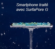 SurfaPore G protection antistatique, anti reflet, anti calcaire et sel sur verre, paroi vitrée, douche
